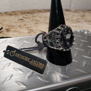 Anthony Jacobs Cross Ring ~ Stainless Steel ~ Size 10 ~